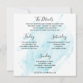 Uitnodiging voor vrijgezellenstrandweekend (Achterkant)