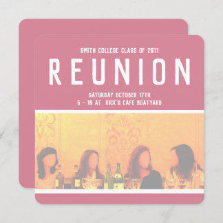 Uitnodiging voor vrouwen evenement in roze en geel