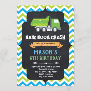 Uitnodiging voor vuilniswagen