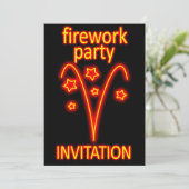 uitnodiging voor vuurwerk (Staand voorkant)