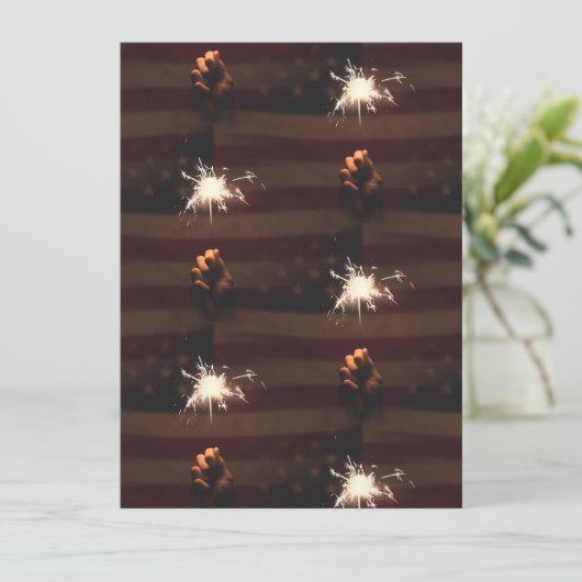 uitnodiging voor vuurwerk (Staand voorkant)