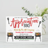 Uitnodiging voor waardering BBQ Grill Out (Staand voorkant)