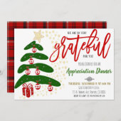 Uitnodiging voor waardering op feestdagen, Bedrijf (Voorkant / Achterkant)