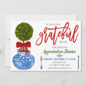 Uitnodiging voor waardering van feestdagen, waarde (Voorkant)