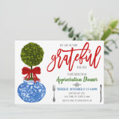 Uitnodiging voor waardering van feestdagen, waarde (Staand voorkant)