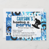 Uitnodiging voor Wakeboard-partij (Voorkant)