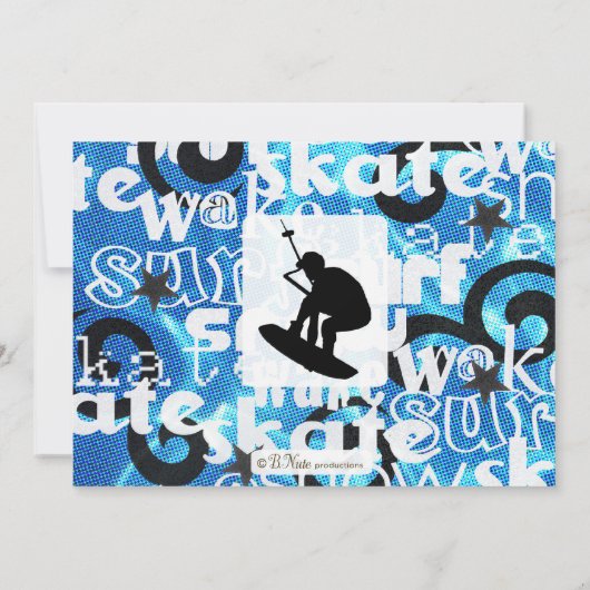 Uitnodiging voor Wakeboard-partij (Achterkant)