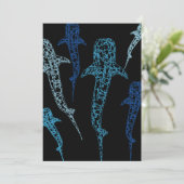 Uitnodiging voor walvishaai (Staand voorkant)