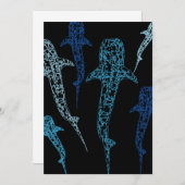 Uitnodiging voor walvishaai (Voorkant / Achterkant)