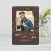 Uitnodiging voor warme herfstfoto's (Staand voorkant)