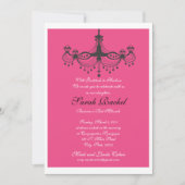 Uitnodiging voor warmroze luchters (Voorkant)