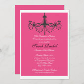 Uitnodiging voor warmroze luchters (Voorkant / Achterkant)