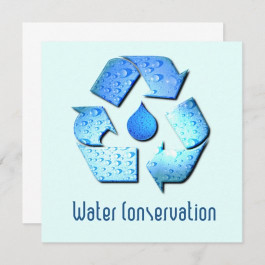 Uitnodiging voor waterbehoud (Voorkant / Achterkant)