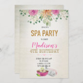 Uitnodiging voor watercolorspa-dag (Voorkant / Achterkant)