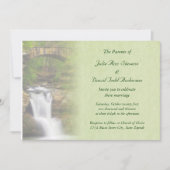 Uitnodiging voor waterfall Wedding (Voorkant)