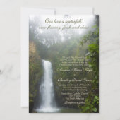 Uitnodiging voor waterfall Wedding (Voorkant)