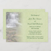 Uitnodiging voor waterfall Wedding (Voorkant / Achterkant)