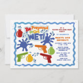 Uitnodiging voor watergevecht (Voorkant)