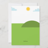 Uitnodiging voor watergevecht in kind (Achterkant)