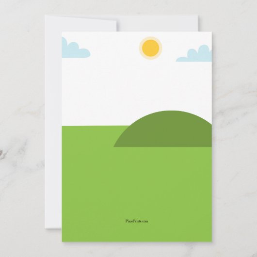 Uitnodiging voor watergevecht in kind (Achterkant)