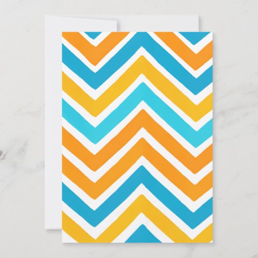 Uitnodiging voor Waterglijbaanfeest, verjaardagsfe (Achterkant)