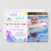 Uitnodiging voor waterglijbaanfoto (Voorkant)