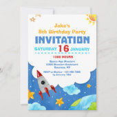 uitnodiging voor Waterverf in de kosmische ruimte (Voorkant)