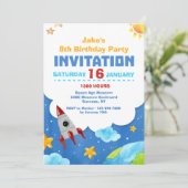 uitnodiging voor Waterverf in de kosmische ruimte (Staand voorkant)