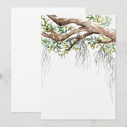 Uitnodiging voor waterverf in lage landen (Voorkant / Achterkant)