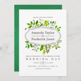 Uitnodiging voor waterverf-lente-olierevloeistuur