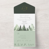 Uitnodiging voor Waterverf van bosbouw (Binnen)