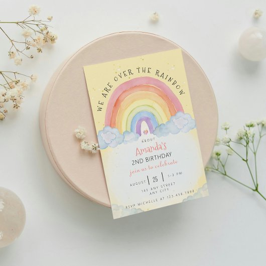 Uitnodiging voor waterverf van de Birthday-partij