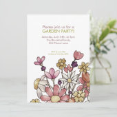 Uitnodiging voor Waterverf van tuinbouwvakgroep (Staand voorkant)