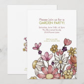 Uitnodiging voor Waterverf van tuinbouwvakgroep (Voorkant / Achterkant)