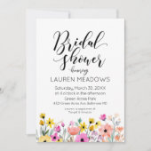 Uitnodiging voor waterverf ventilatorbridal (Voorkant)