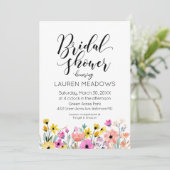 Uitnodiging voor waterverf ventilatorbridal (Staand voorkant)