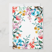 Uitnodiging voor waterverf ventilatorbridal (Achterkant)