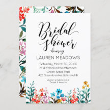 Uitnodiging voor waterverf ventilatorbridal