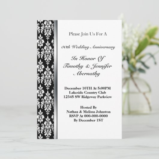 Uitnodiging voor weddenschap Jubileum (Staand voorkant)