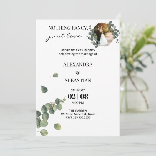 Uitnodiging voor weddenschappen (Staand voorkant)