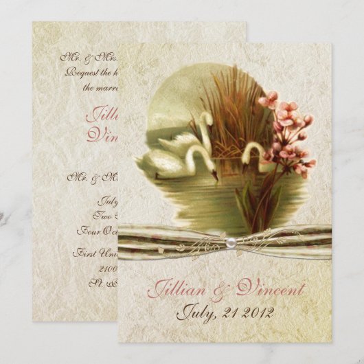  uitnodiging voor weddenschappen (Voorkant / Achterkant)