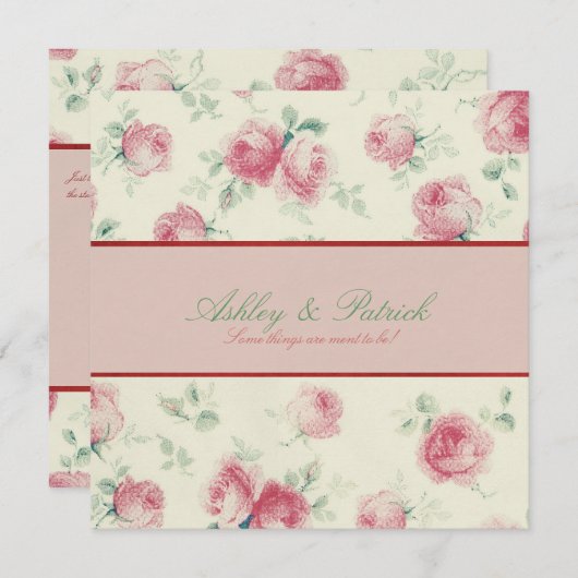  uitnodiging voor weddenschappen (Voorkant / Achterkant)