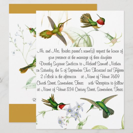 Uitnodiging voor weddenschappen (Voorkant / Achterkant)