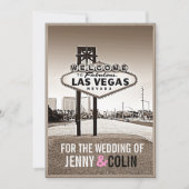 uitnodiging voor weddenschappen in Chic Las Vegas (Voorkant)