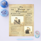  uitnodiging voor weddenschappen in dagbladen flyer (Enkel)