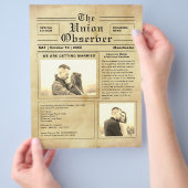  uitnodiging voor weddenschappen in dagbladen flyer (Hand)