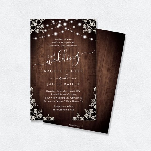 Uitnodiging voor weddenschappen in de Rustic Lace 