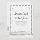 Uitnodiging voor weddenschappen in de Rustic Winte (Voorkant / Achterkant)