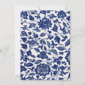 Uitnodiging voor  weddenschappen in Elegant Blue (Achterkant)