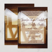 Uitnodiging voor weddenschappen in het Rustische l (Voorkant / Achterkant)